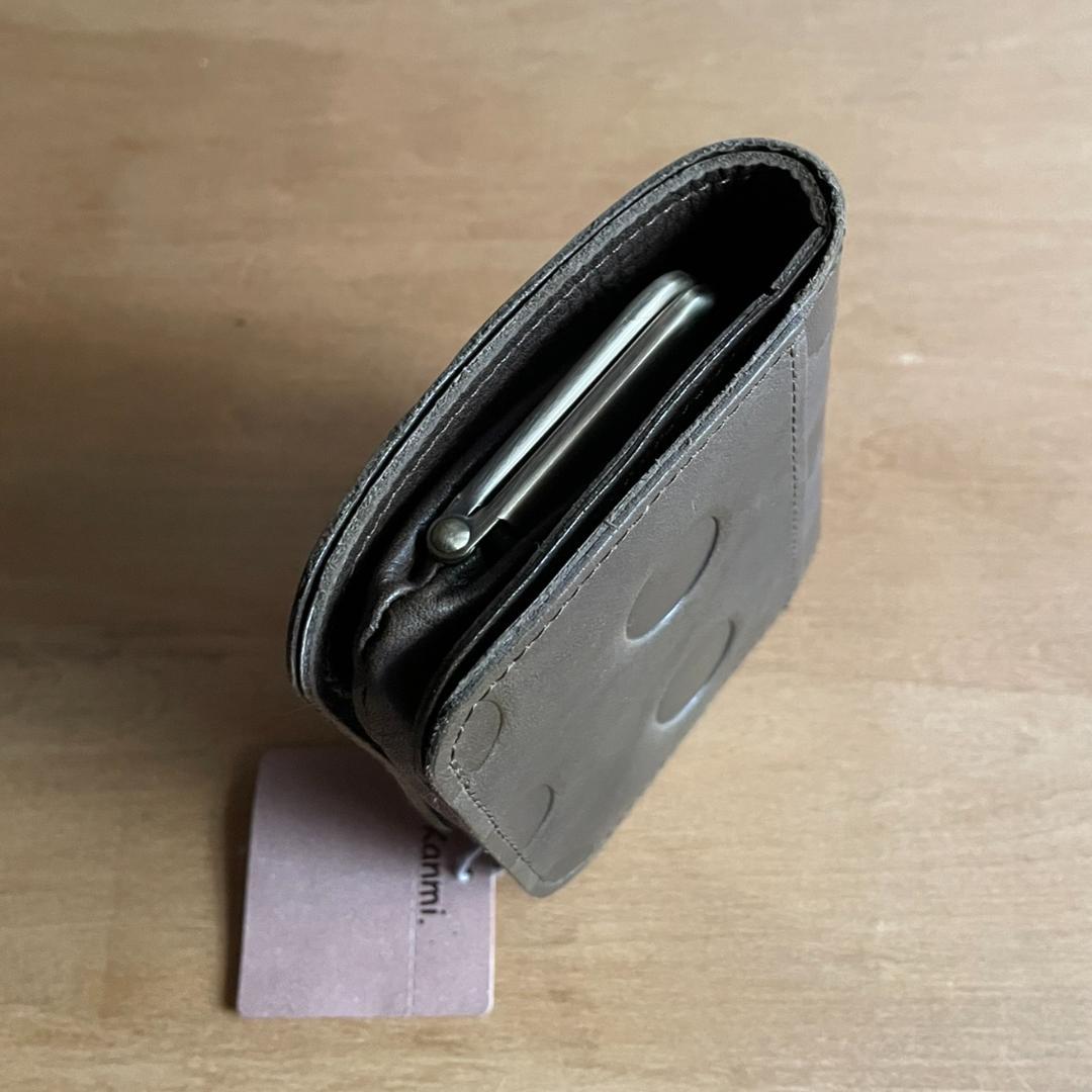 【未使用品】浅草革小物Kanmi. カンミ キャンディがま口コンパクトウォレット