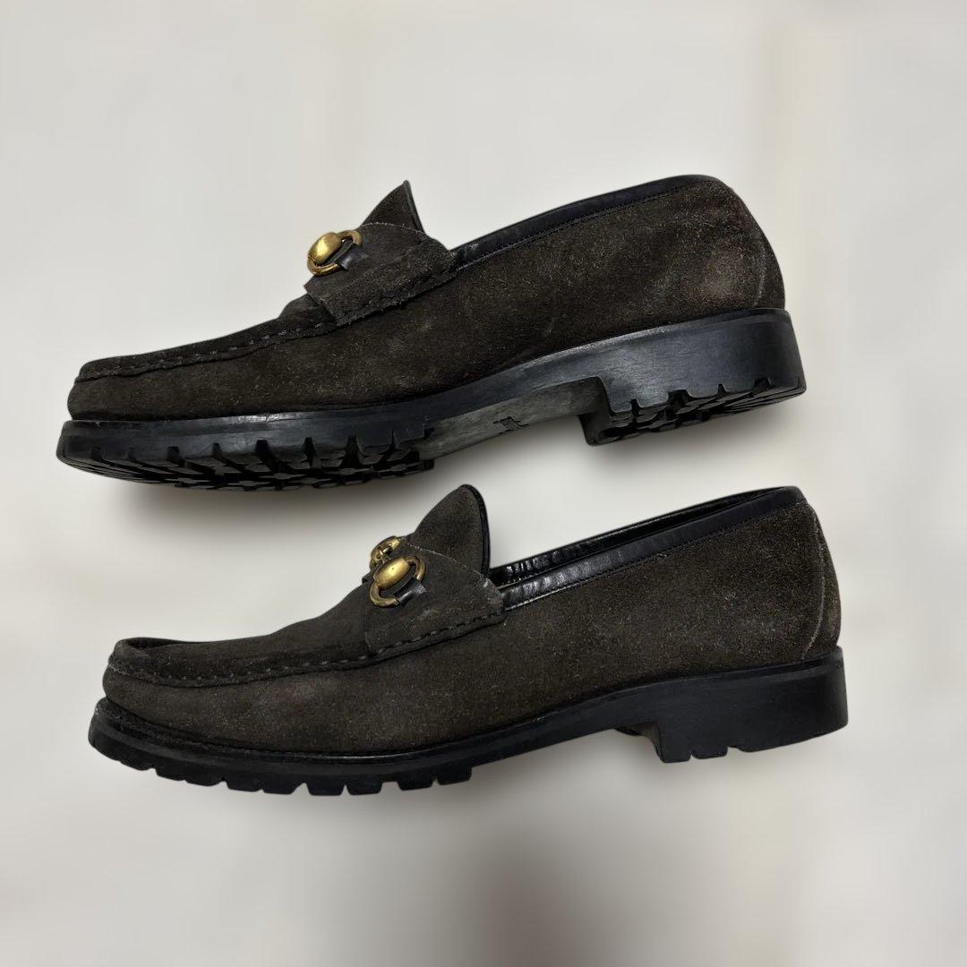 グッチ　ホースビット　ローファー スウェードGUCCI　41.5