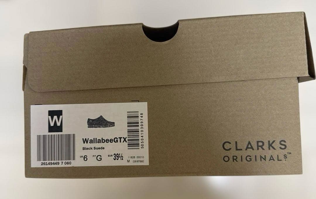 週末値下げ【美品】クラークス ワラビーGTX スエードブラック UK6、25cm