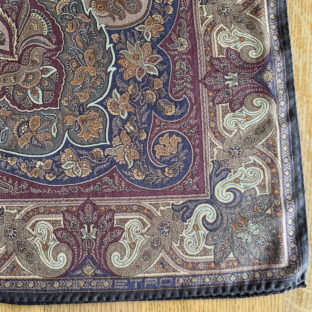 エトロ　ETRO ペイズリー柄 シルク風ストール　ショール