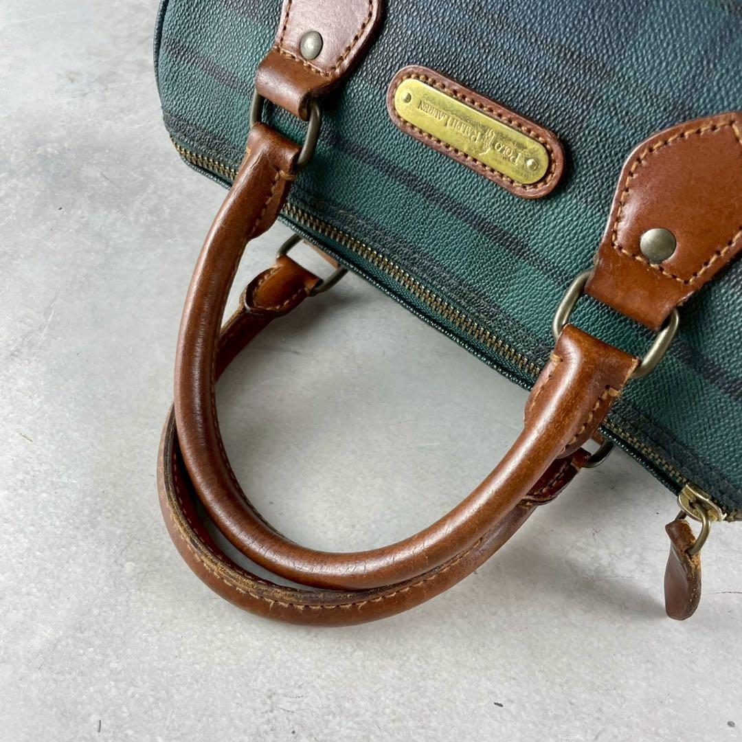 極美品✨ Polo Ralph Lauren PVC ミニボストンバッグ 38