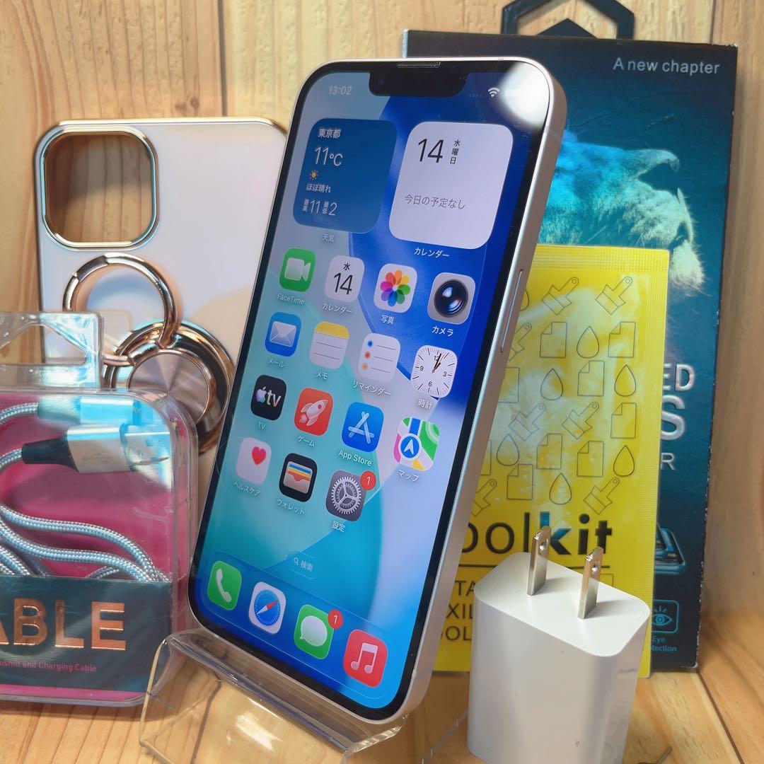 SIMフリー 本体 iPhone 13 128 GB ピンク 134 電池良好