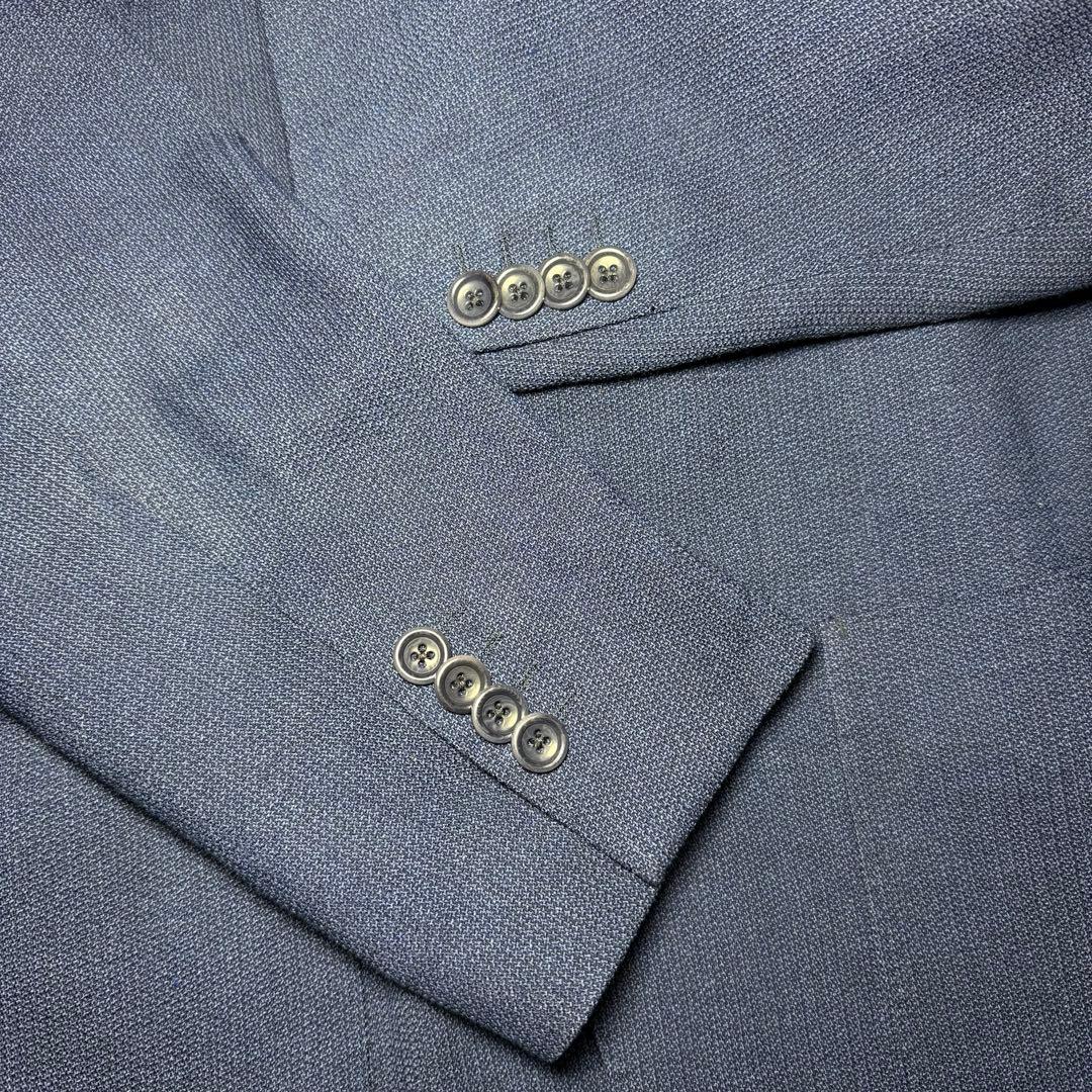 【美品】BEAMS F イタリア製 　テーラードジャケット シルク　リネン 紺
